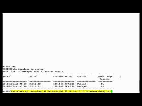 How To Collect AP Tech Dump In Avaya WLAN 8100 Wireless Controller From CLI